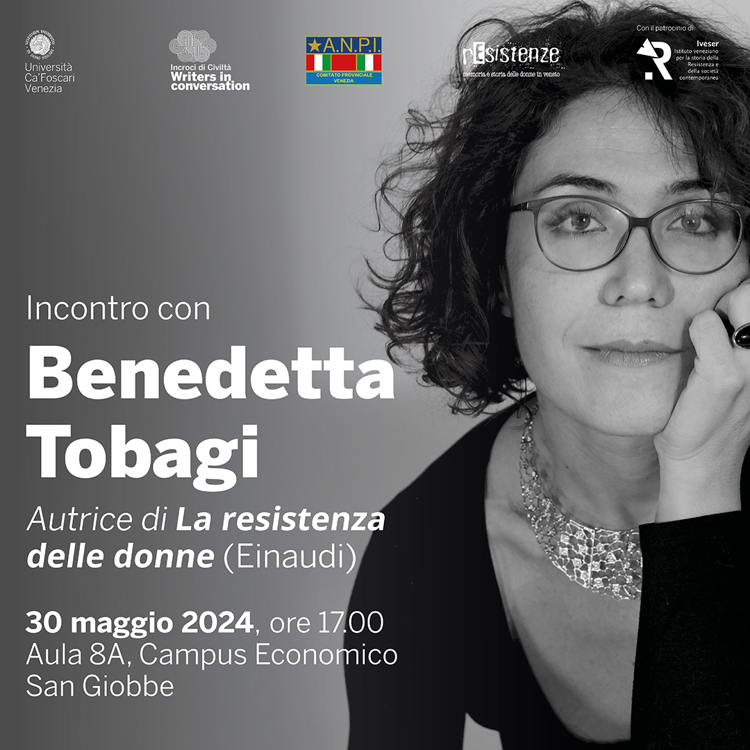 🗓️Il 30 maggio alle 17 presso l'Aula 8A del Campus Economico, all'interno del ciclo Writers in Conversation si terrà un incontro con la scrittrice Benedetta Tobagi a partire dal suo libro 'La resistenza delle donne' (@Einaudieditore). Ingresso Libero 🔗unive.it/data/agenda/14…