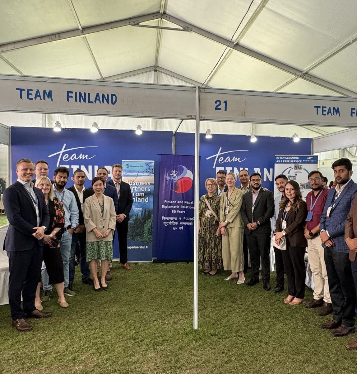 Finland in Nepal (@finlandinnepal) on Twitter photo ๐ซ๐ฎ Embassy, <a href="/Finnpartnership/">Finnpartnership</a> along with 9 Finnish companies formed #TeamFinland at the EU-Nepal Business Forum this week! Great new contacts and networks, plenty of knowledge and building of Finland-Nepal economic collaboration. Great job <a href="/EUinNepal/">EU in Nepal</a> organising the Forum!๐ช๐บ ๐ซ๐ฎ Embassy, <a href="/Finnpartnership/">Finnpartnership</a> along with 9 Finnish companies formed #TeamFinland at the EU-Nepal Business Forum this week! Great new contacts and networks, plenty of knowledge and building of Finland-Nepal economic collaboration. Great job <a href="/EUinNepal/">EU in Nepal</a> organising the Forum!๐ช๐บ