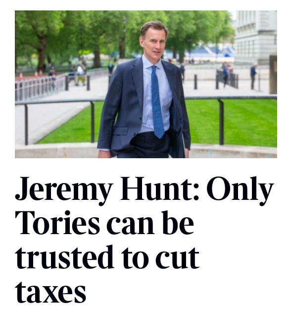 Hunt should go into stand-up comedy.