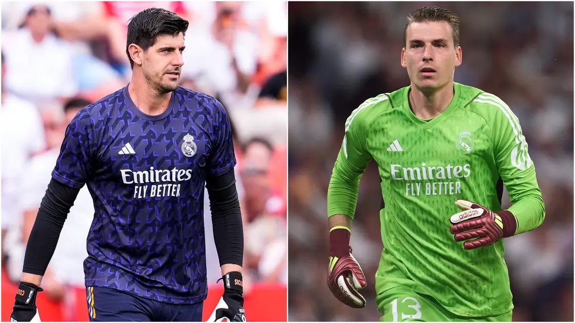 Dear Real Madrid fans,who do you think should start in the finals against Dortmund?

Thibaut Courtois                   Andriy Lunin