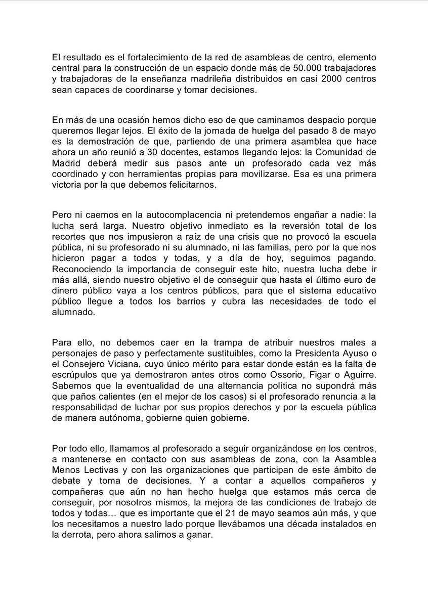 stemstes's tweet image. ✊🏼EL 21 DE MAYO, VOLVEREMOS A DAR EJEMPLO💥

La apuesta de STEM: la lucha unitaria del profesorado por el profesorado.

📌 Nos encontramos en la Cuesta de Moyano.

#VoyALaHuelga