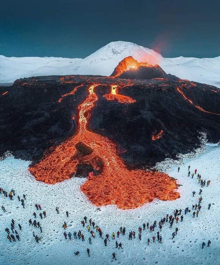 Fire and ice in Iceland 🇮🇸