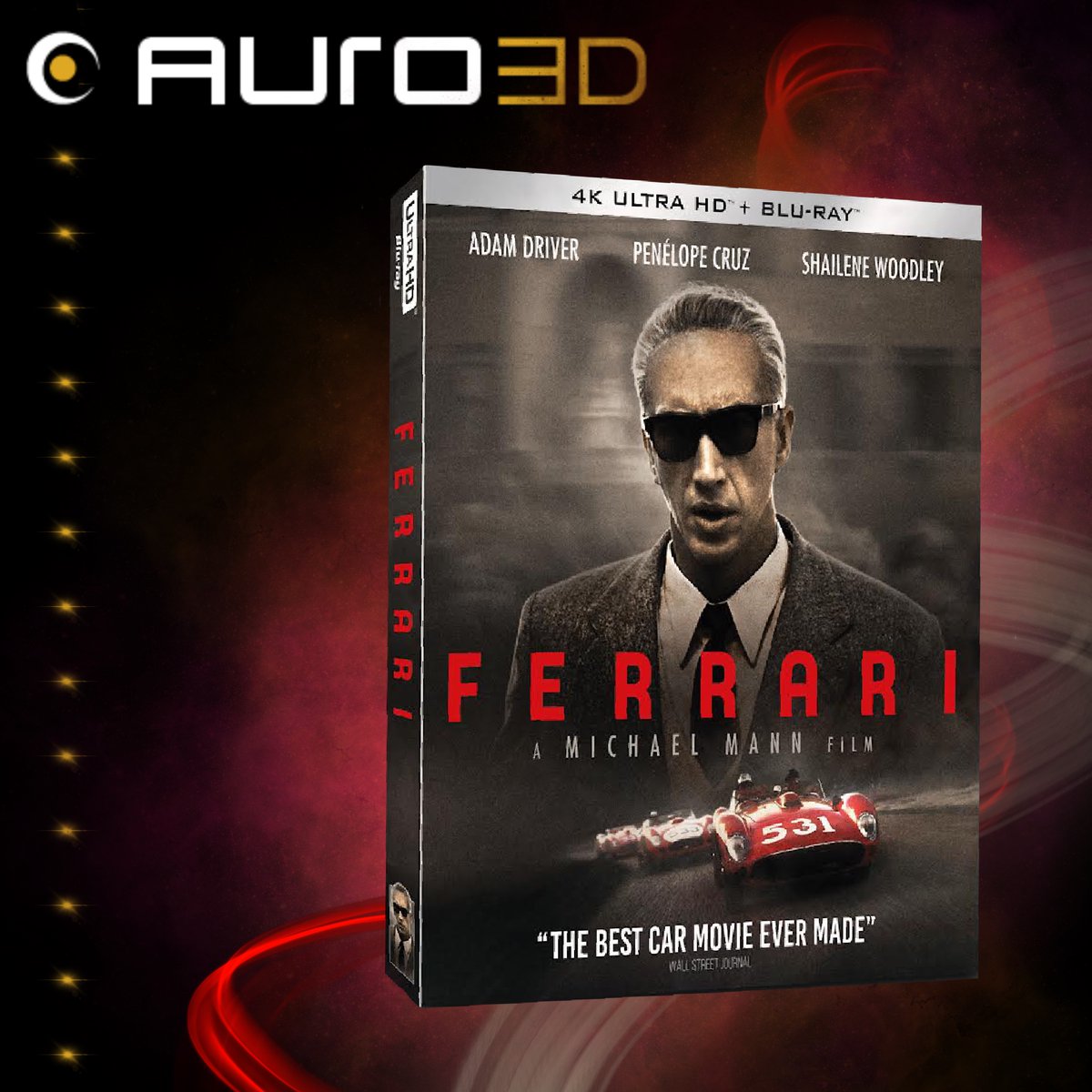 We are dropping another movie for the Benelux market, with the release of 'Ferrari' on 4K Ultra-HD (+Blu-ray) containing an AURO-3D immersive audio mix!.

Buy Here; bol.com/nl/nl/p/ferrar…

#immersiveaudio #spatialaudio #movies #bluray #ferrari #sound #audio #audiopostproduction