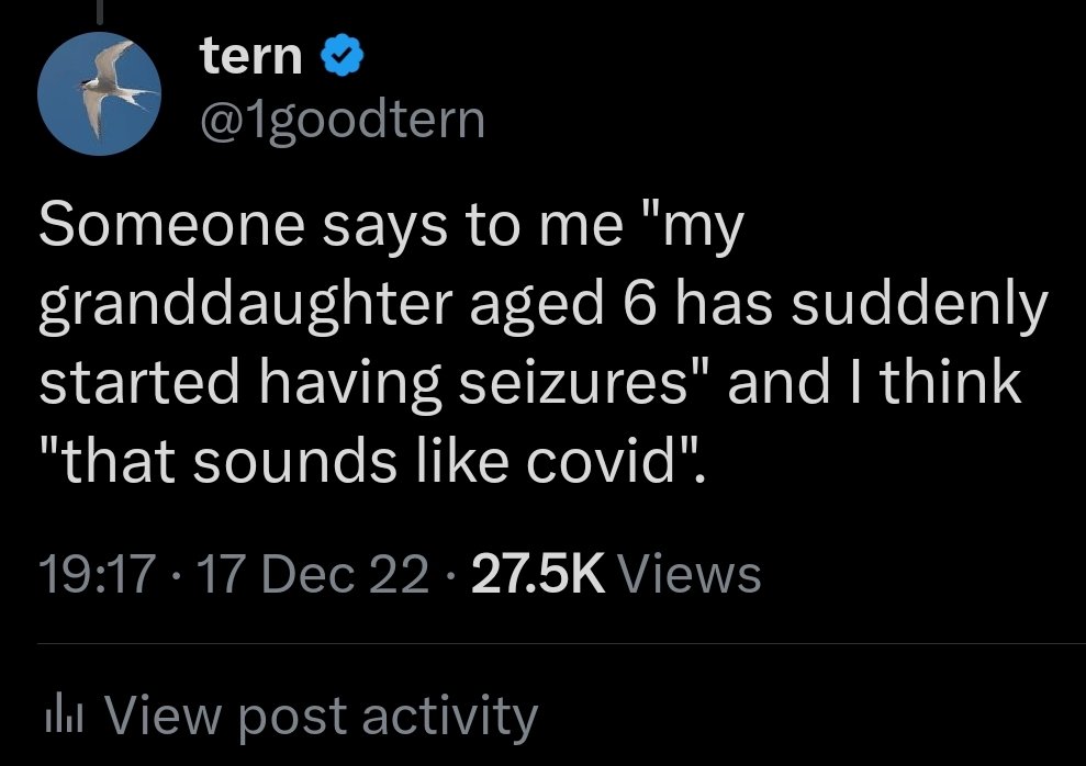 A bit weird that everyone reads the lancet yesterday and totally shrugs that covid causes new onset epilepsy in children as if it's old news or unimportant. I got months of abuse back in 2022 for saying that covid was causing epilepsy in children. 🤬