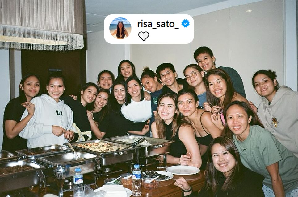 KEEP THIS LOVE IN A PHOTOGRAPH 🩷

Risa Sato shares a wholesome snap with the Creamline Cool Smashers’ get together celebration after their #PVL2024 championship last Sunday.

📸 Instagram | @risa_sato_

#TheHeartOfVolleyball #PVLonOneSports