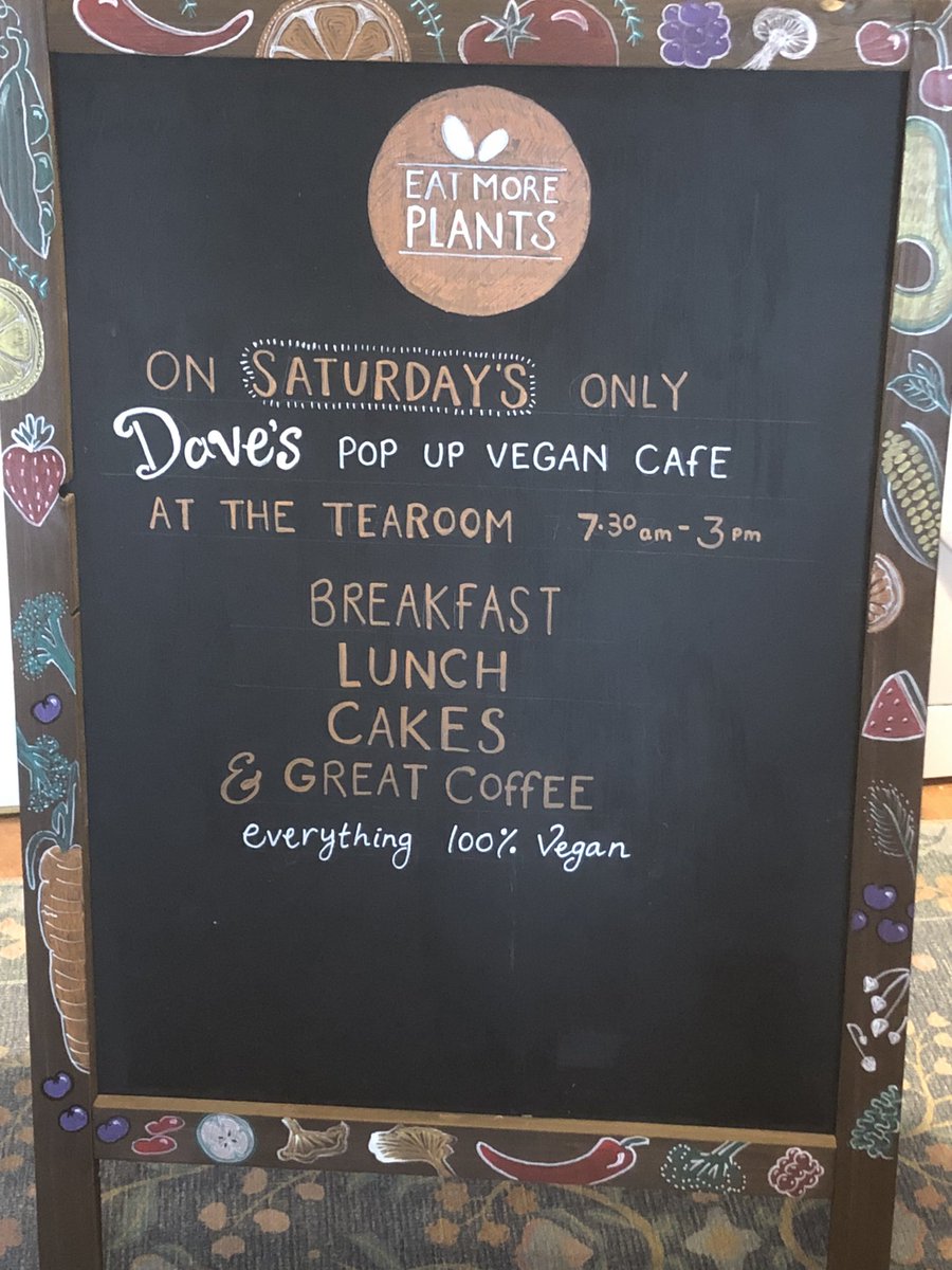 Last weekend i got to be a customer at Dave’s pop up vegan cafe here in the tearoom on Saturday’s only. 
He’ll be back tomorrow 7.30-3.
#vegan #localfood #vegancafe #seaviews #goodfood #healthy #tasty