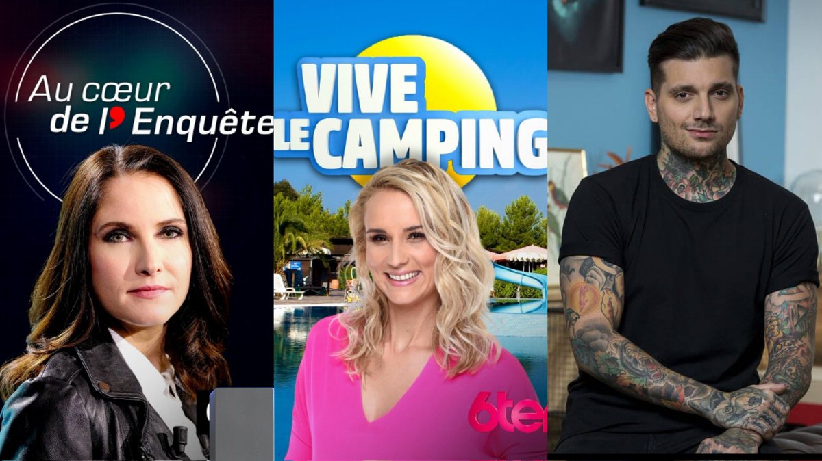 📶 AUDIENCE TNT 

⚫️ #AuCoeurDeLenquete (CStar) : 333.000 - 1,8%
⏪️ SEMAINE DERNIÈRE : 366.000 - 2,2%

⚫️ #ViveLeCamping (6TER) : 255.000 - 1,5%Pda
⏪️ SEMAINE DERNIÈRE : 277.000 - 1,6%

⚫️ #TattooCover (TFX) : 164.000 - 0,8%
⏪ SEMAINE DERNIÈRE : 164.000 - 0,9%Pda