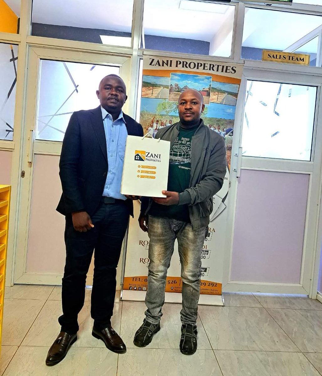 Happiness is receiving your title deed.

Happy client...

You can also be a land owner💯.. we have affordable plots hata kwa mkulima mdogo.
Call : 0716 92 92 92 .
#ZaniProperties #happyclient #titledeed
Sam Gituku Freshly Mwamburi Jimmy Kibaki Citam Valley Road Twende Limuru 3
