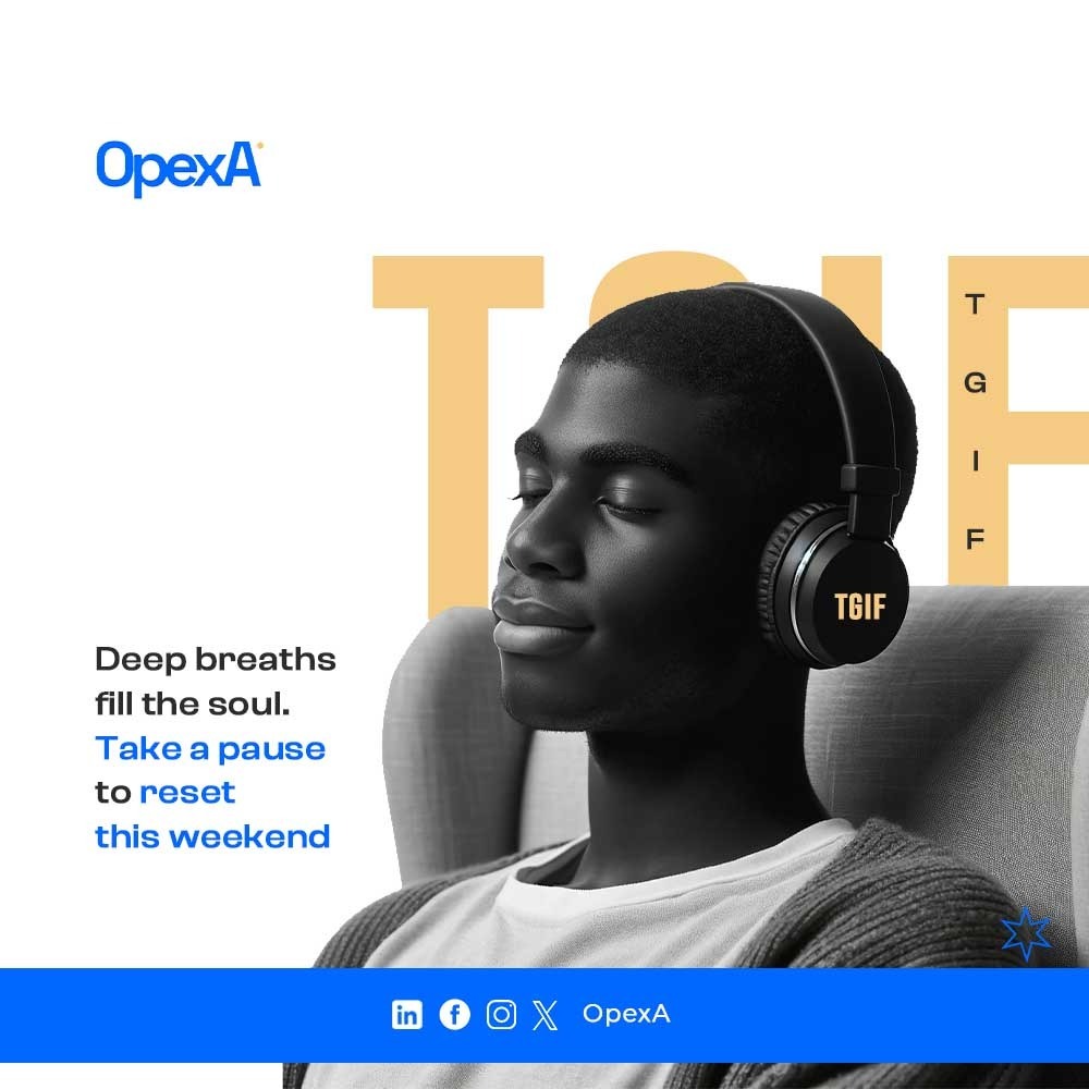 Take a moment to breathe deeply and rejuvenate your spirit 😎🤗. 

Use this weekend to pause, reset, and recharge. 
Embrace the calm and find balance before the new week begins.

#TGIF #ITCareers  #ICTPlatform #DigitalTransformation #TechTransformation #Edtech #Edutech #reels