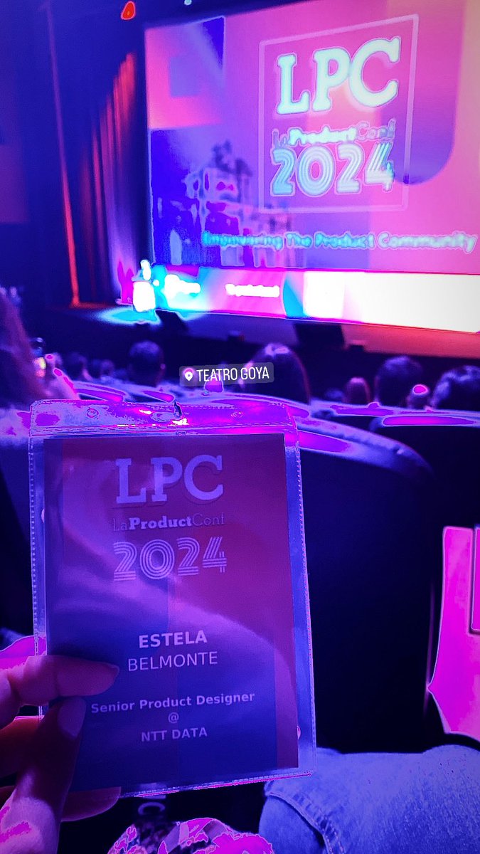 Stella_Belmonte's tweet image. Hoy con mis compañeras de NTT DATA Europe &amp;amp; Latam en #LPCMAD24, escuchando charlas inspiradoras sobre producto.