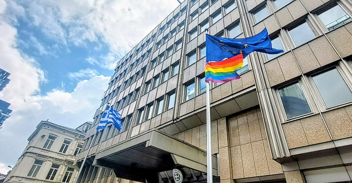 Today on #IDAHOBIT,we stand with the #LGBTI🏳‍🌈 community against discrimination 

On a landmark year in which #Greece🇬🇷 legislated #marriageequality &hosts this year's #Europride @ThessPride,we stand united for #equality #respect &the right of all individuals to be who they are