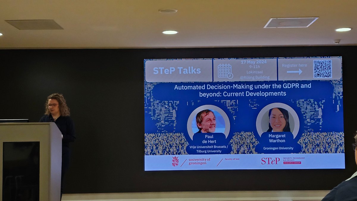 Ida Varošanec (@idavarosanec) on Twitter photo This morning, I am listening in on a great talk by Margaret Warthon and Paul de Hert in another series of STeP Talks on #transparency, the #GDPR, and the #AIAct in the context of automated decision-making (#ADM). This morning, I am listening in on a great talk by Margaret Warthon and Paul de Hert in another series of STeP Talks on #transparency, the #GDPR, and the #AIAct in the context of automated decision-making (#ADM).