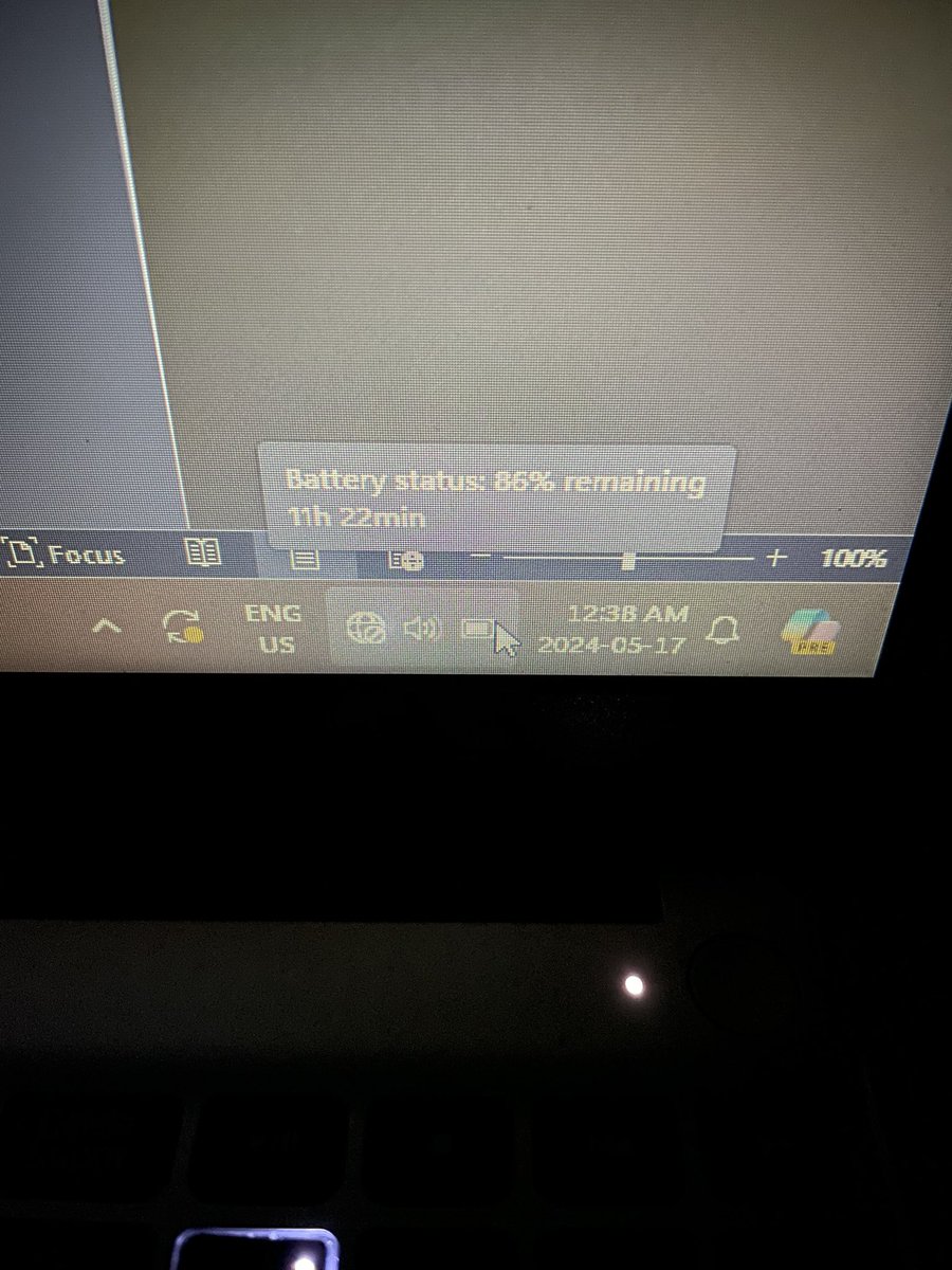 Power is out, decided to do a bit of writing before bed. Think my laptop will stay charged until power comes back?