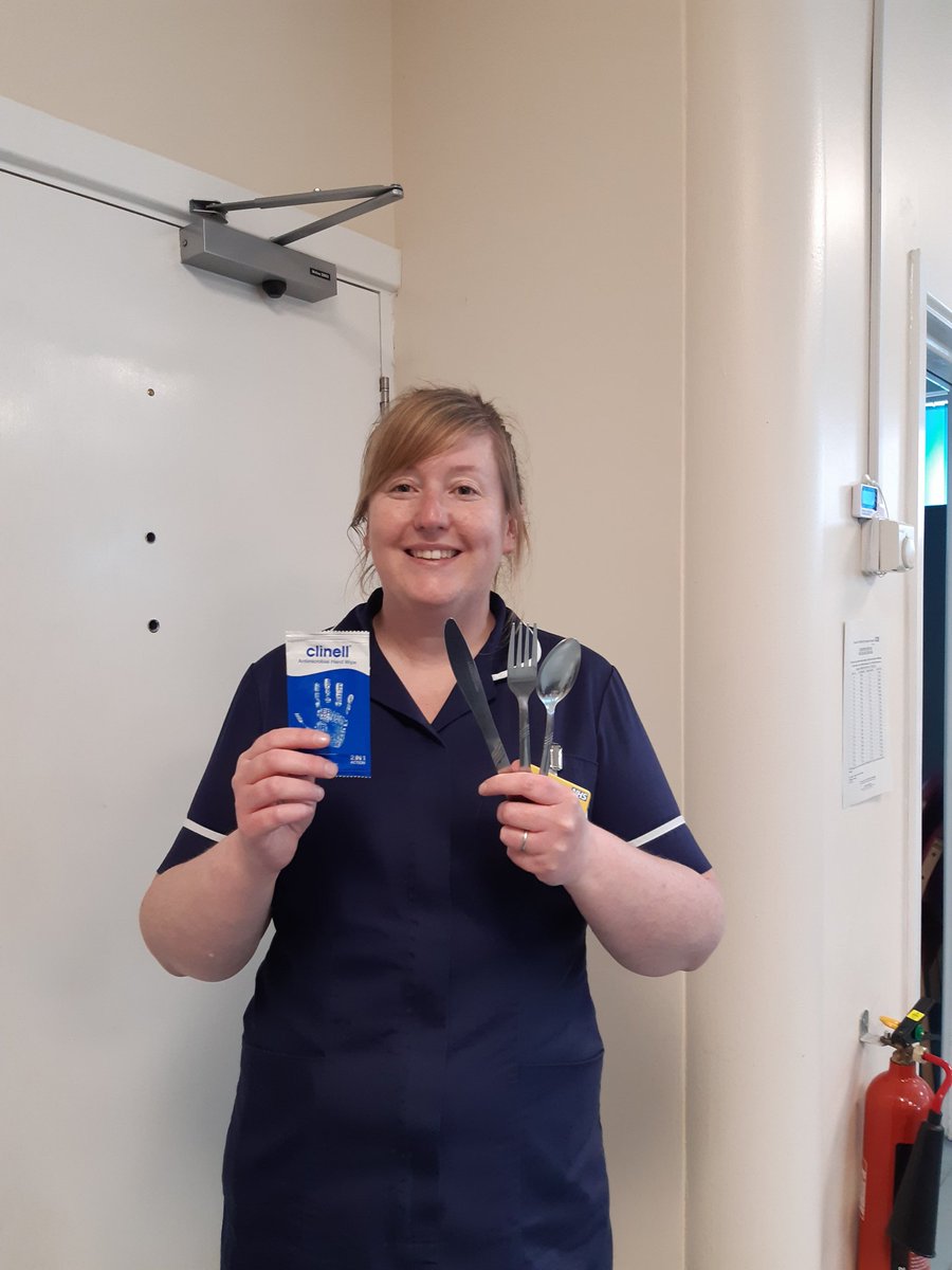 Supporting patient hand hygiene is really important.<a href="/SWBHnhs/">SWB NHS Trust</a> we use <a href="/GamaHealthcare/">GAMA Healthcare</a> hands wipes for every meal service to make hand hygiene easy and accessible.