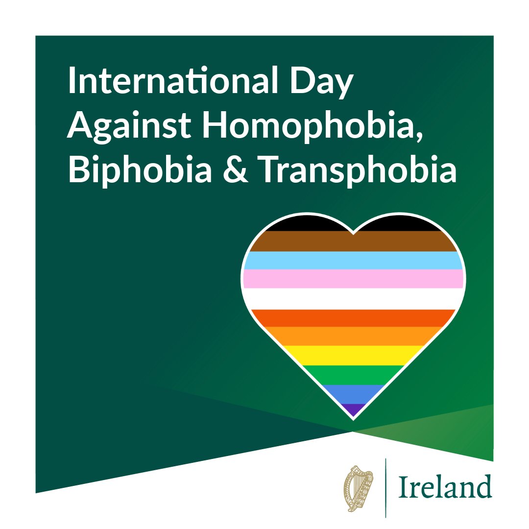 On #IDAHOTB Day, 🇮🇪 reaffirms its commitment to LGBTQ+ diversity & inclusion. We remain deeply concerned by growing violence and discrimination against LGBTQ+ persons. LGBTQ+ rights are human rights!🌈