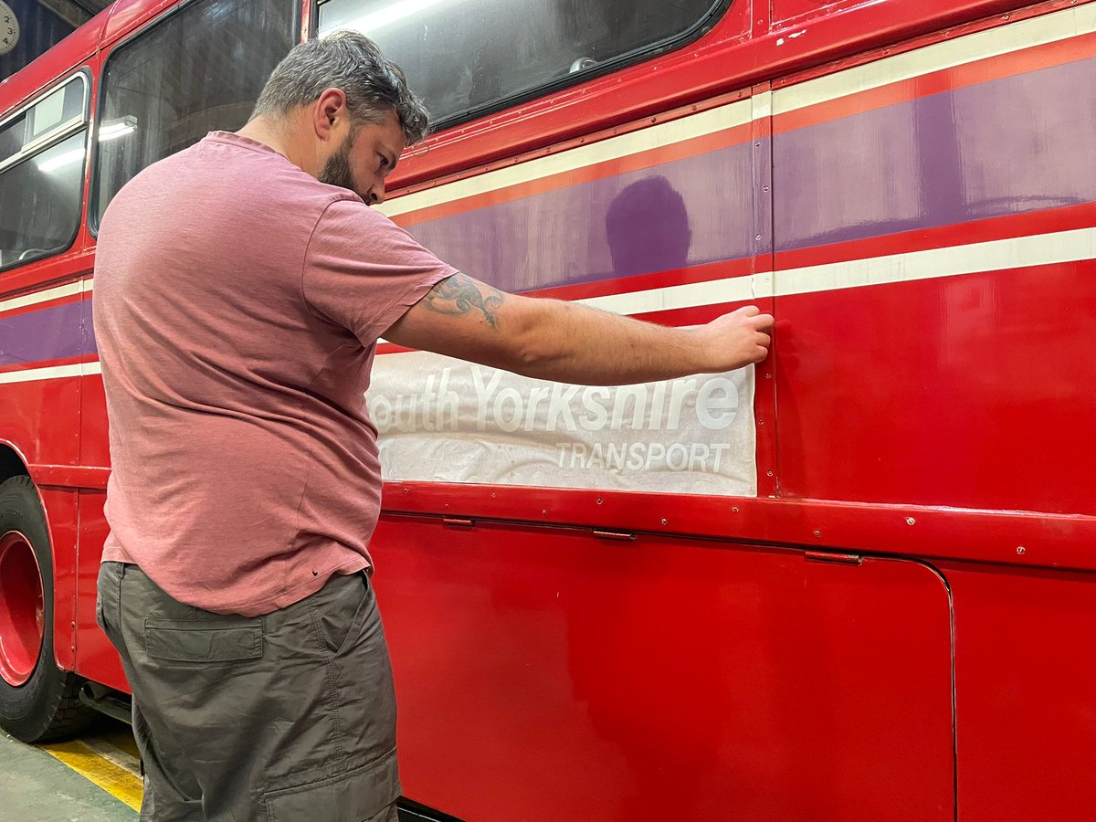 What with my recent career move, it seems fitting that I helped to rebrand one of our vehicles last night to commemorate 50 years since our local authority took control of the regions bus services. <a href="/TrolleybusSToft/">Trolleybus Museum at Sandtoft</a>