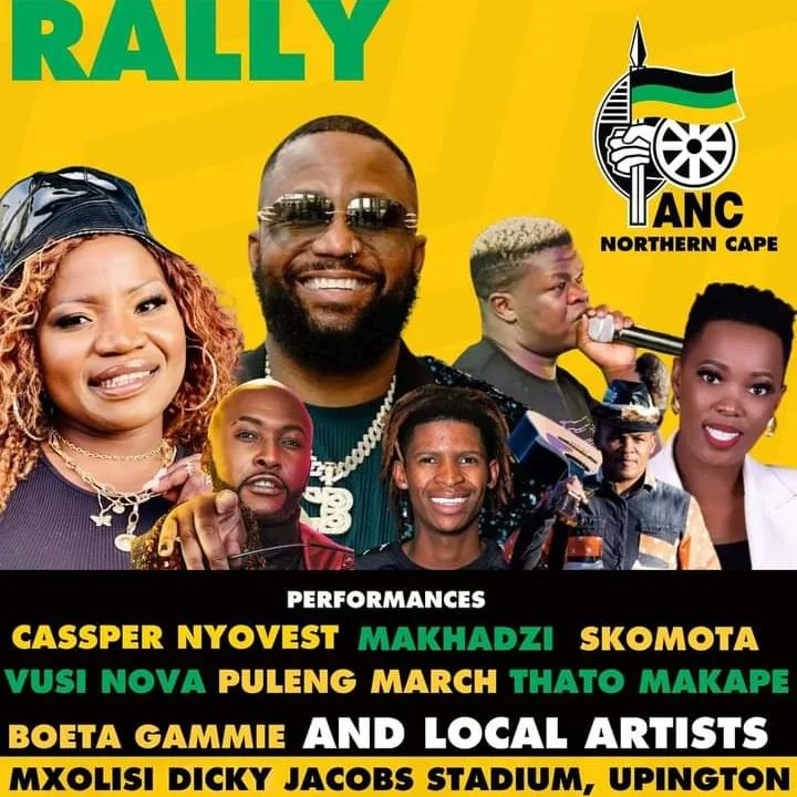 1 DAY TO GO ANC NORTHERN CAPE SIYANQOBA RALLY All roads lead to the Mxolisi Dicky Stadium in Upington for the #SiyanqobaRally ⚫🟢🟡 Date: 18 May 2024 Time: 07h00 #VoteANC #VoteANC2024 #LetsDoMoreTogether