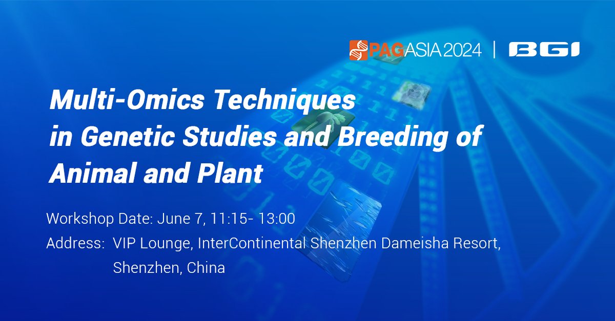 Join us at PAG ASIA 2024 in Shenzhen, China! We will host a workshop at this conference titled 'Multi-Omics Techniques in Genetic Studies and Breeding of Animal and Plant'🌱🐾 Sign up now with our exclusive discount code 'OnedayAsia2024' 👇 bit.ly/4aoqv9u #update