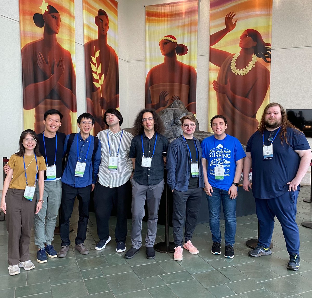 Hey #chi2024 / @sigchi community, help us welcome our new PhD student Yun Ho to our community and to our lab! Yun has a background in psychology and loves proprioception, movement and more! (She's the one on the left next to @romainnith , her coauthor in our Split body paper).