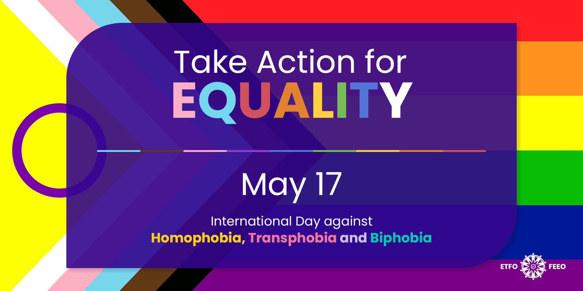 Allyship requires action. It is about listening, supporting, and acting to create change for safe and inclusive spaces in schools, workplaces and our communities. Join me in allyship to create inclusion for 2SLGBTQIA+ in #onted! #IDAHOBIT