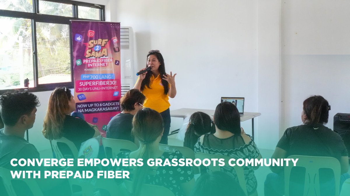 We recently conducted a training session for would-be dealers or agents of our  prepaid fiber product #Surf2Sawa and celebrated with the town in its Feast of the Holy Cross in the municipality of Alitagtag, Batangas: cnvrge.co/S2SAlitagtag

#WalangIwanan
#LeaveNoOneBehind