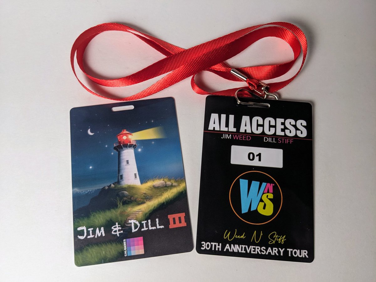 Weed n' Stiff 30th anniversary world tour All Access pass available in select Jim & Dill 3 sets. Kickstarter launches at 1PM EST tomorrow, don't miss out on this amazing new homebrew!

kickstarter.com/projects/jd3/j…