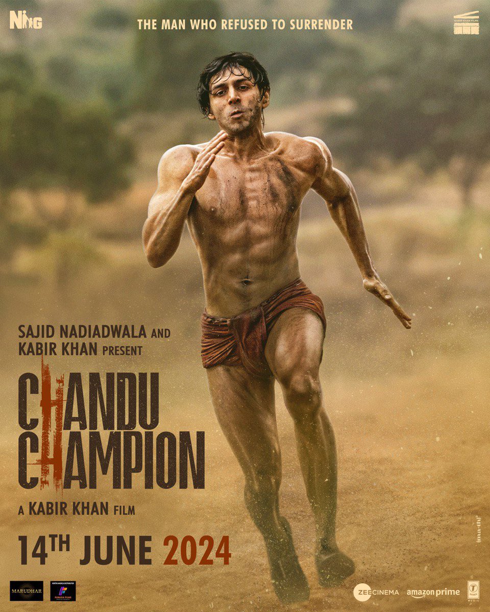 Champion Aa Raha Hai - The Man Who Refused To Surrender! 💪🏻🔥 #ChanduChampion releasing in cinemas on 14th June, 2024 #SajidNadiadwala #KabirKhan @TheAaryanKartik @ipritamofficial @NGEMovies #KabirKhanFilms @WardaNadiadwala @TSeries @PenMovies