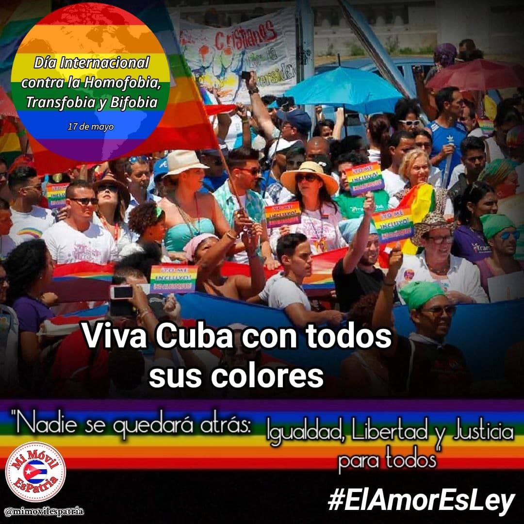 En Cuba la diversidad la inclusión y la felicidad es un derecho 
#ElAmorEsLey