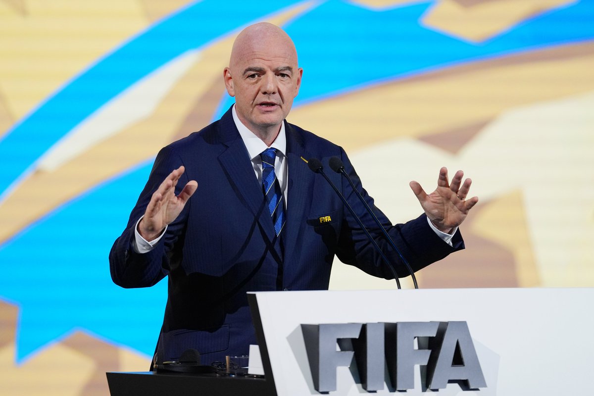 FIFA President Gianni Infantino's Opening Address to the 74th FIFA Congress: 'FIFA is organising around 1% of the games of the top clubs in the world. 98-99% of the matches are organised by the different leagues, associations, confederations.' 'FIFA is financing football all