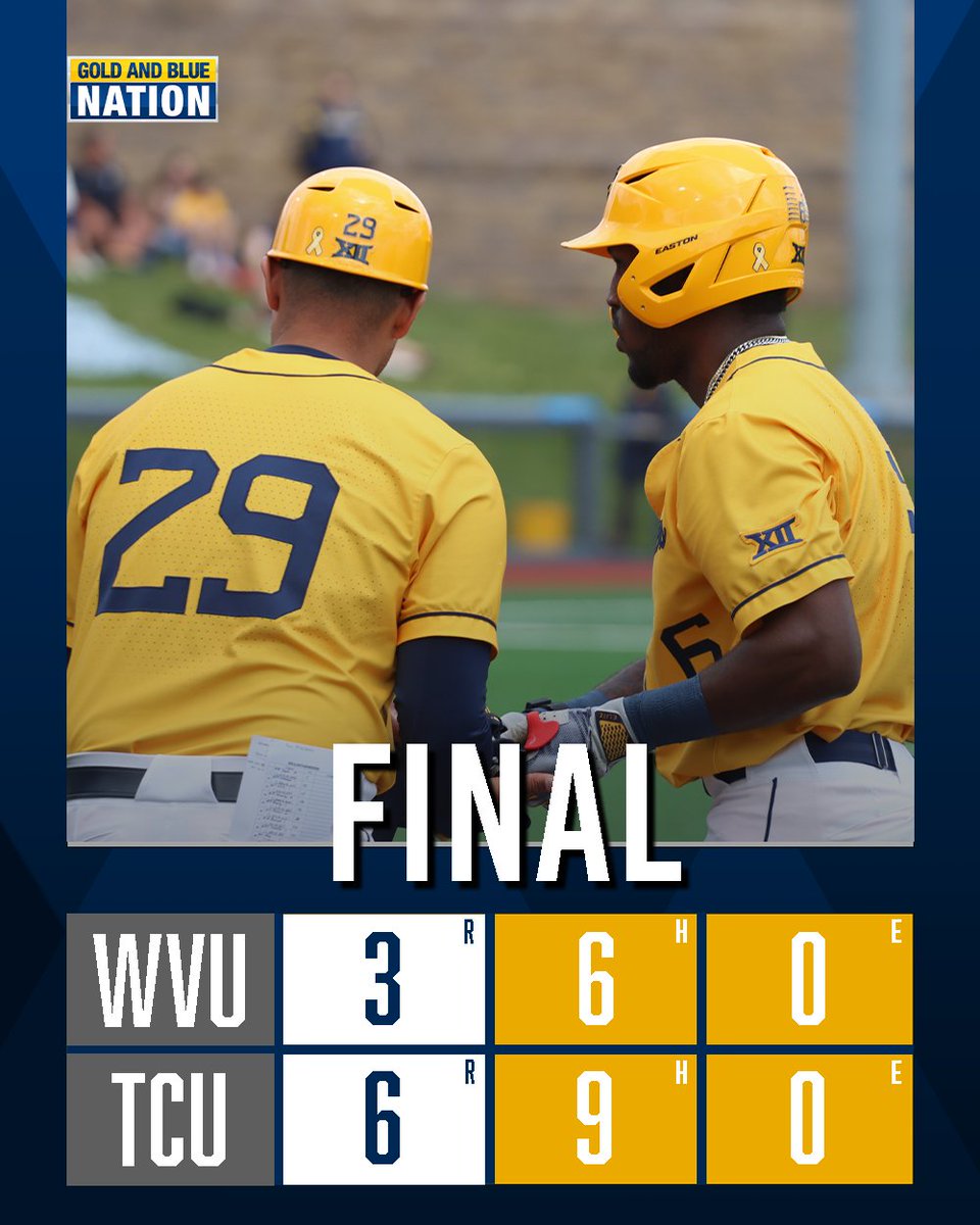 #WVU drops the series opener at TCU. #HailWV