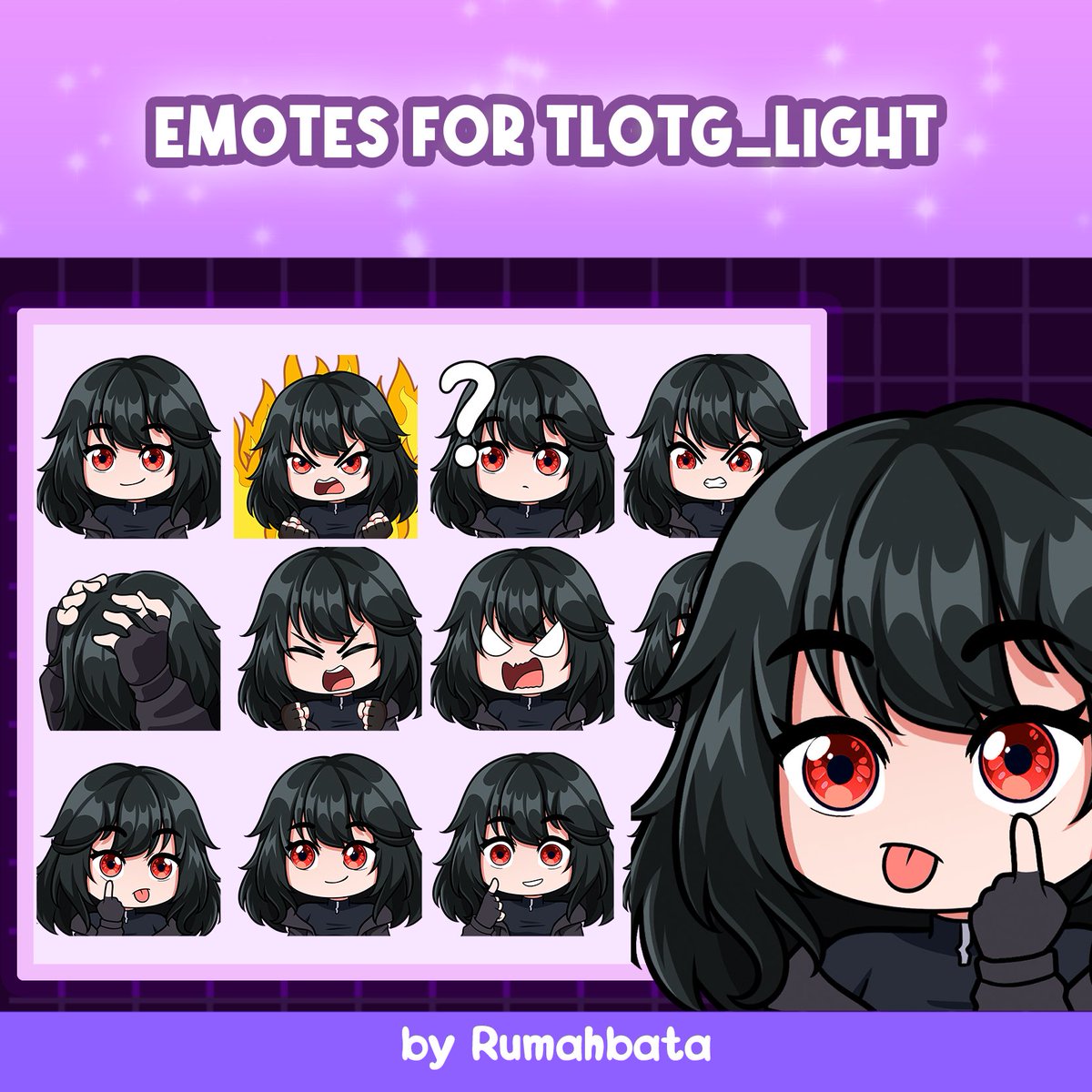 Emotes for my loyal customer!🥰
Txs bro! #TwitchStreamers #Twitch #TwitchTVGaming #designer #GraphicDesigner #GFX #GFXDesigner #twitchtv #emotes #twitch #twitchemotes #chibi #chibiemotes #streamer #twitchatreamer #twitchemotes #twitchoverlays #badges #twitchtv