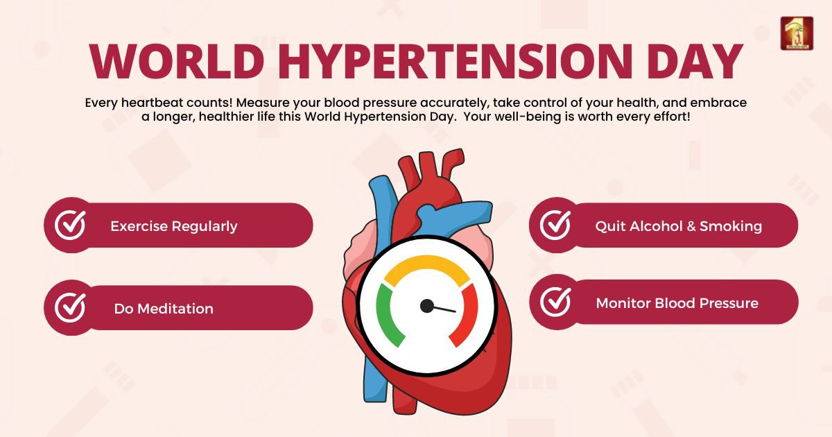Hypertension is a global health concern, impacting more than 1 billion people worldwide. On #WorldHypertensionDay, let's ask ourselves what's more important - stressing out😥 or living healthy🏋️? Hypertension puts heart as well as brain at risk, thereby endangering life itself.