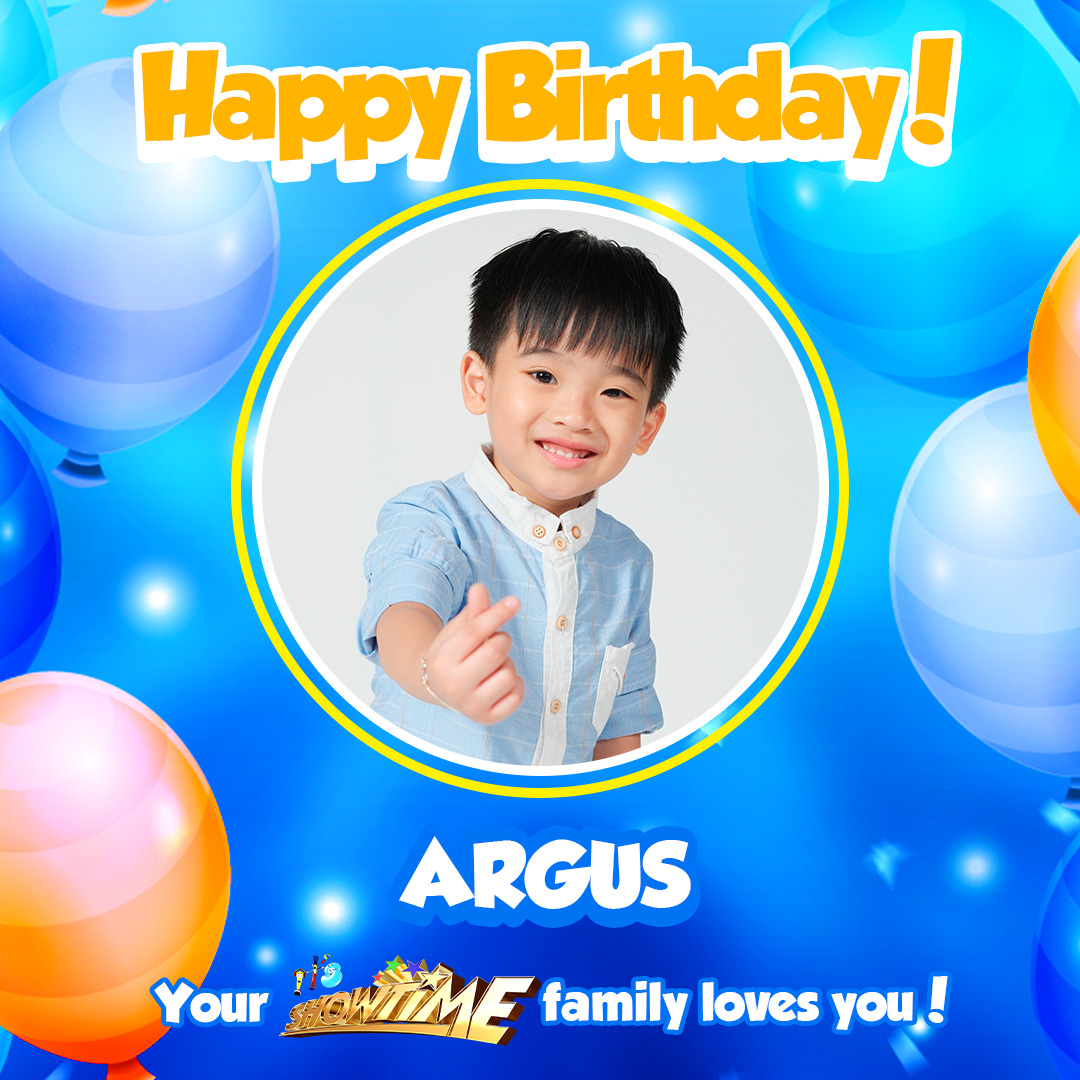 Happy birthday to our Showtime Kid, baby Argus! We love you so much! 🥳