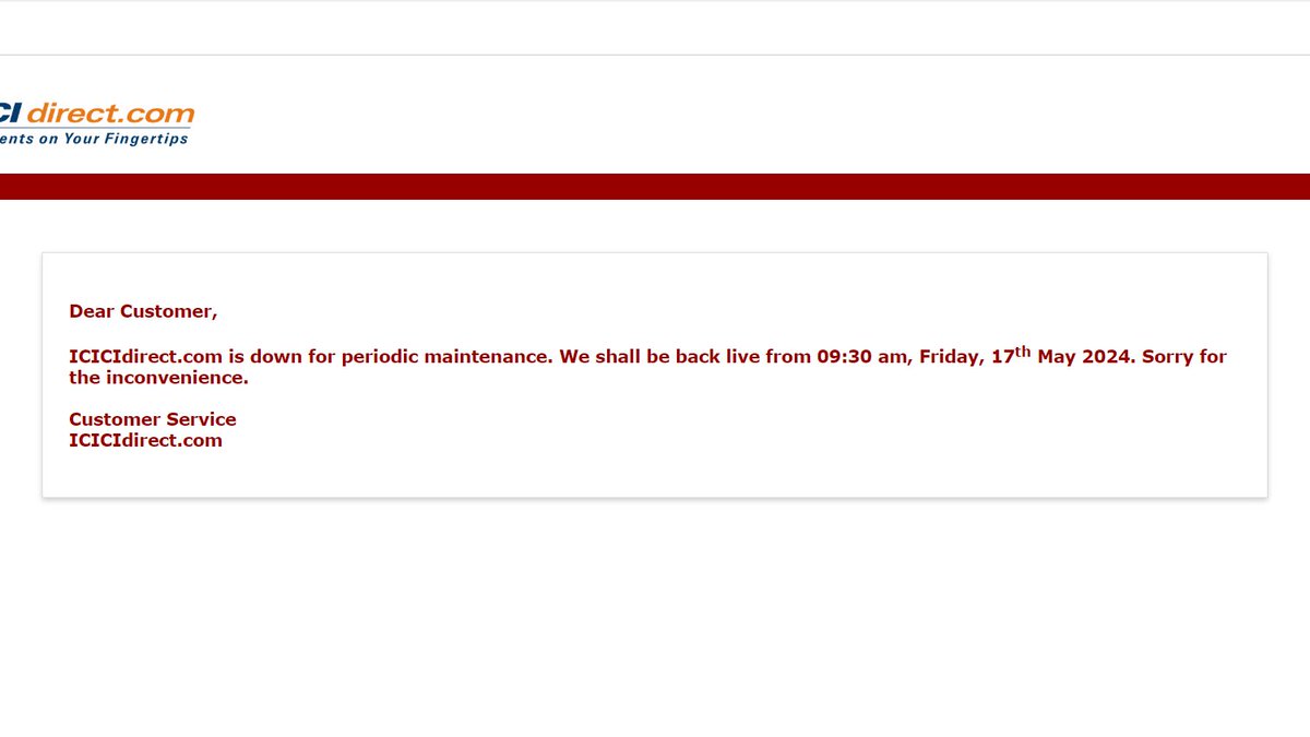 Surely periodic maintenance should be carried out during off market hours.