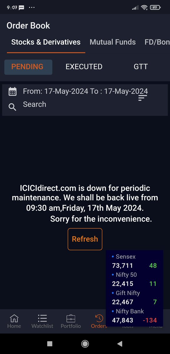 What is this...????
Joke.??
Market timing..and app not working...??
How could we buy , sell or tranfer balance..???
@ICICI_Direct @SEBI_India @ZeeBusiness @AnilSinghvi_ @SidMalhotra @_anujsinghal 
@BMTheEquityDesk @jagograhakjago