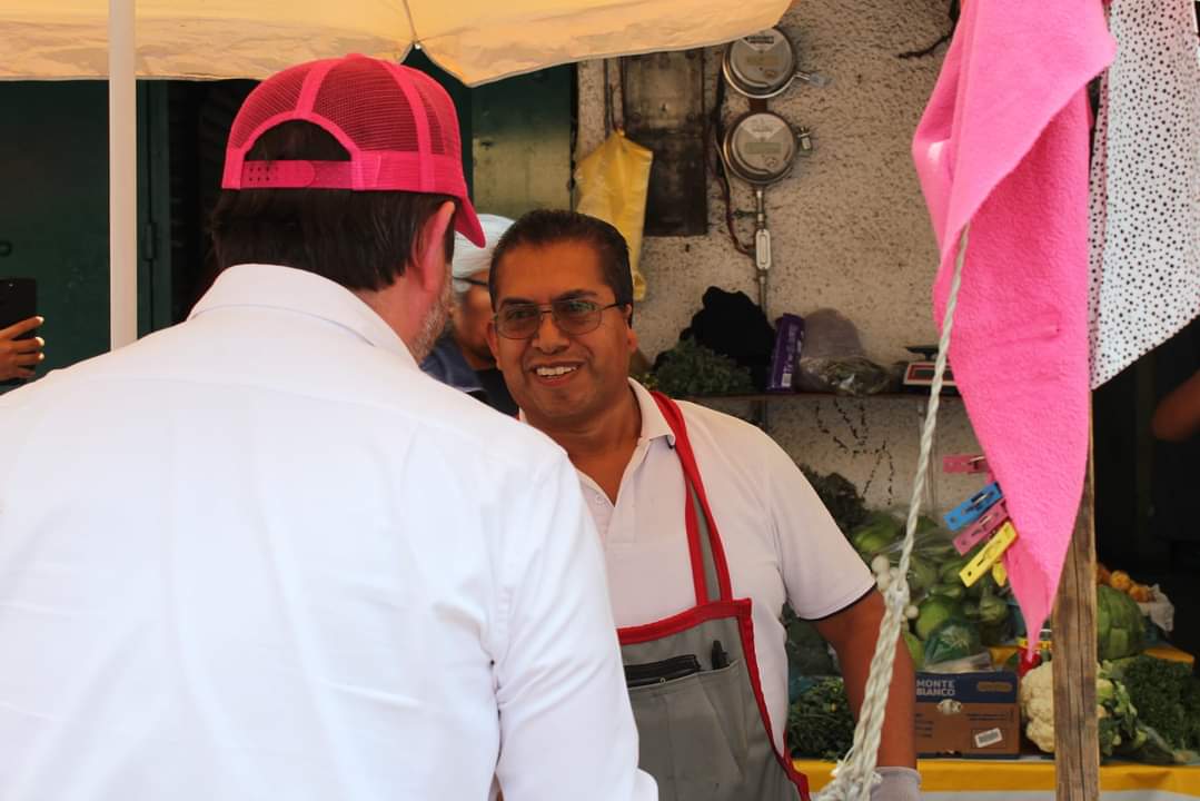 ¡Gracias a los locatarios, comerciantes, vecinas y vecinos del Pueblo de San Bernabé Ocotepec! #JuntosSigamosTrabajando