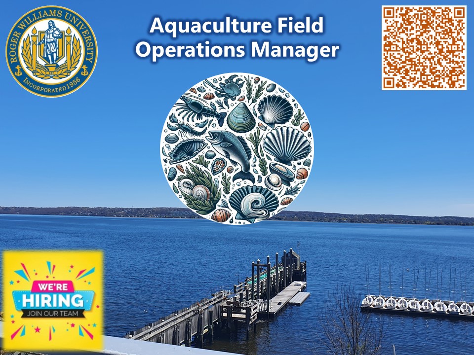 📢 Job Opportunity:
Aquaculture Field Operations Manager at Roger Williams University. 

This full-time role involves organizing and managing activities related to the nursery and field culture of various aquatic species, with a primary focus on shellfish.
rwu.interviewexchange.com/jobofferdetail…