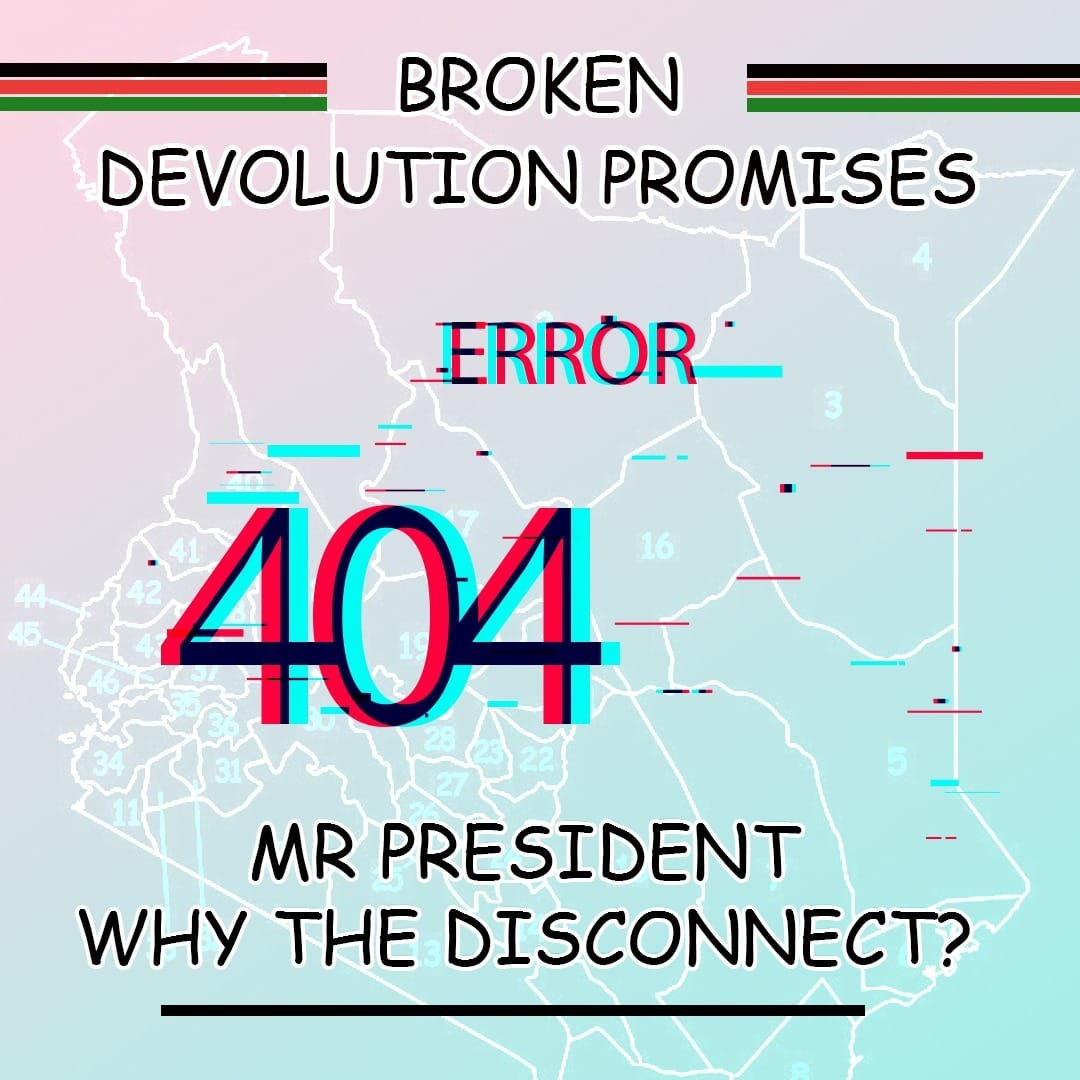 The President has spoken before with so much bravado on how he truly supports devolution, however, his actions speak the contrary. He has NOT kept his word. Mr. President promised to devolve all county functions within six months. Two years down the line #DefendDevolution