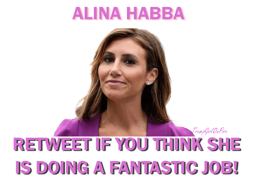 I think Alina Habba is a Great Lawyer.
Retweet if you think she is doing a Fantastic Job for President Trump!

#TrumpGirlOnFire 🔥