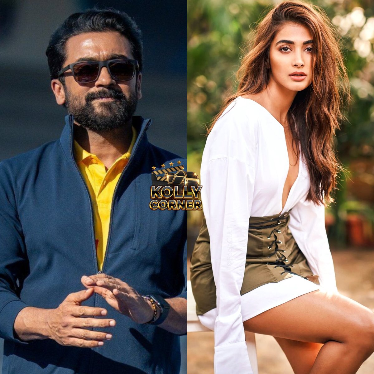#Suriya44 Exclusive Buzz 💫 #PoojaHegde likely to play female lead in #Suriya's next directed by KarthikSubburaj. Shooting starting from next month 💥