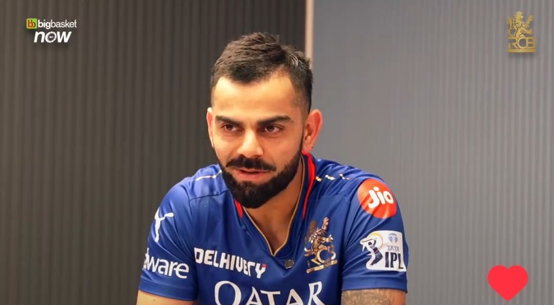 Virat Kohli said 'My daughter has picked up a bat and she is enjoying swinging the bat - but their choice at the end of the day'. [RCB website]