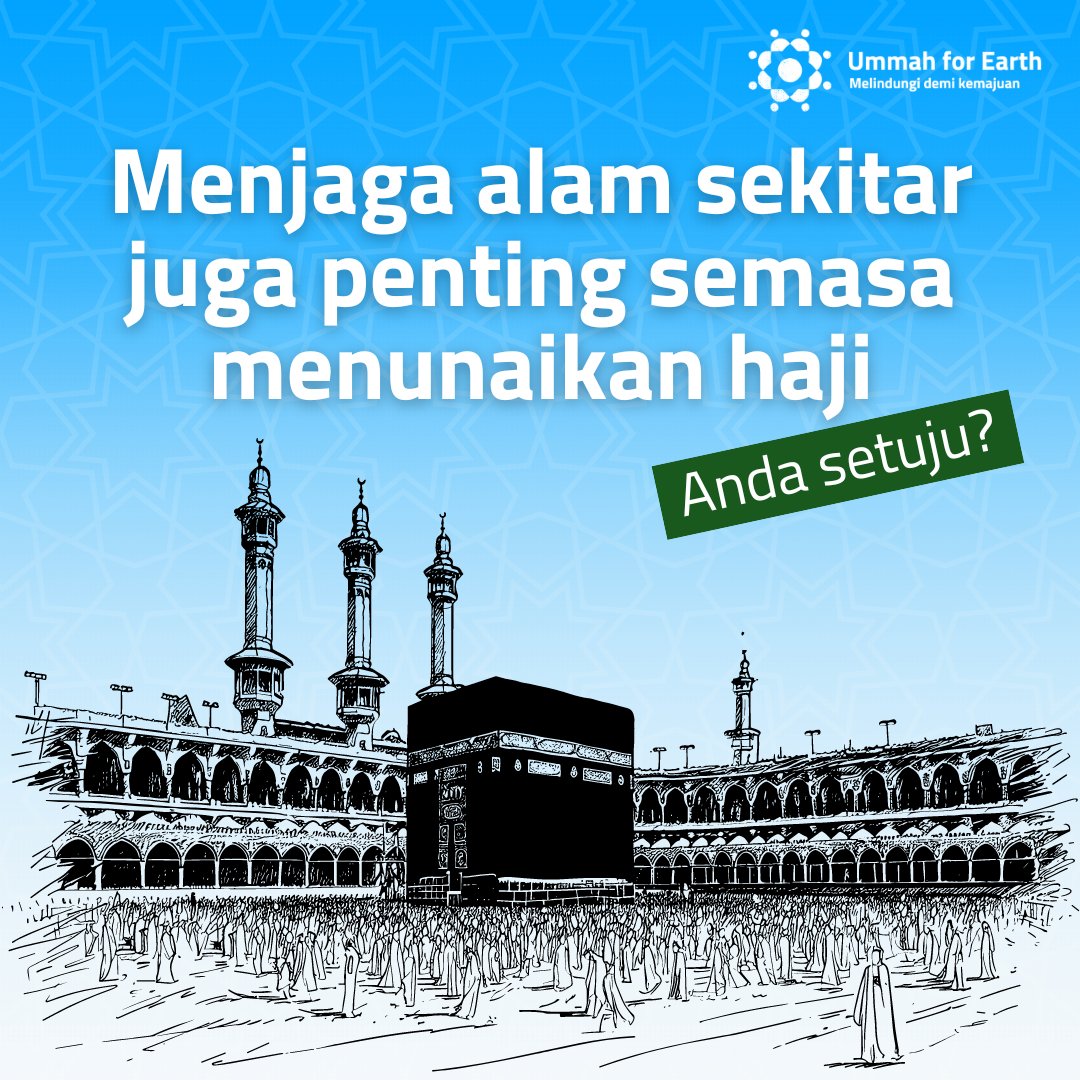 Tahukah anda kira-kira 3 juta umat Islam menunaikan haji setiap tahun? 🤯

Ini memberi kesan besar pada alam sekitar. Jemaah haji perlu amalkan cara mesra alam untuk kurangkan kesan ini.

Apa pendapat anda?

#Ummah4EarthMY #UbahUntukBumi