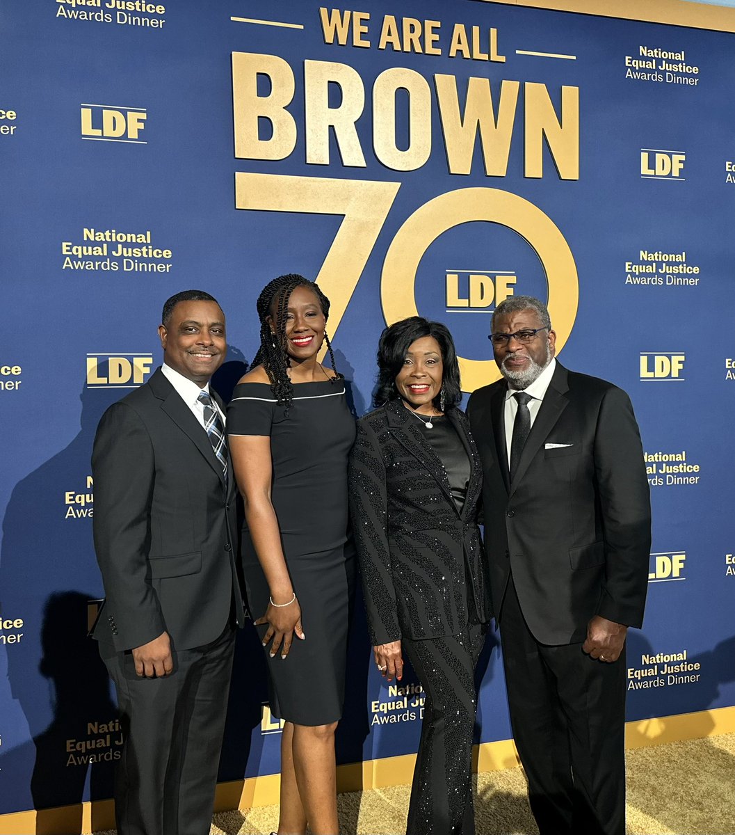 What a magnificent evening celebrating the 70th anniversary of #BrownvsBoard at the @NAACP_LDF Dinner with @HopeCUbill . The New Orleans delegation was well represented @WendellPierce @JonBatiste @MarcABarnes 
#WeAreAllBrown
#NEJAD2024