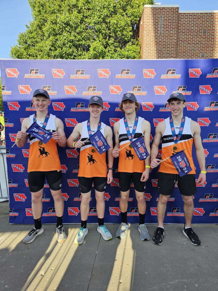 CaleReiter's tweet image. 4x800 state champs
7:58.47
New state record
2nd ever 1A team to go under 8:00
Undefeated 4x800 on the season 💪
