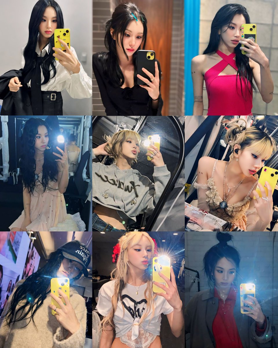 this genre of Son Chaeyoung mirror selca