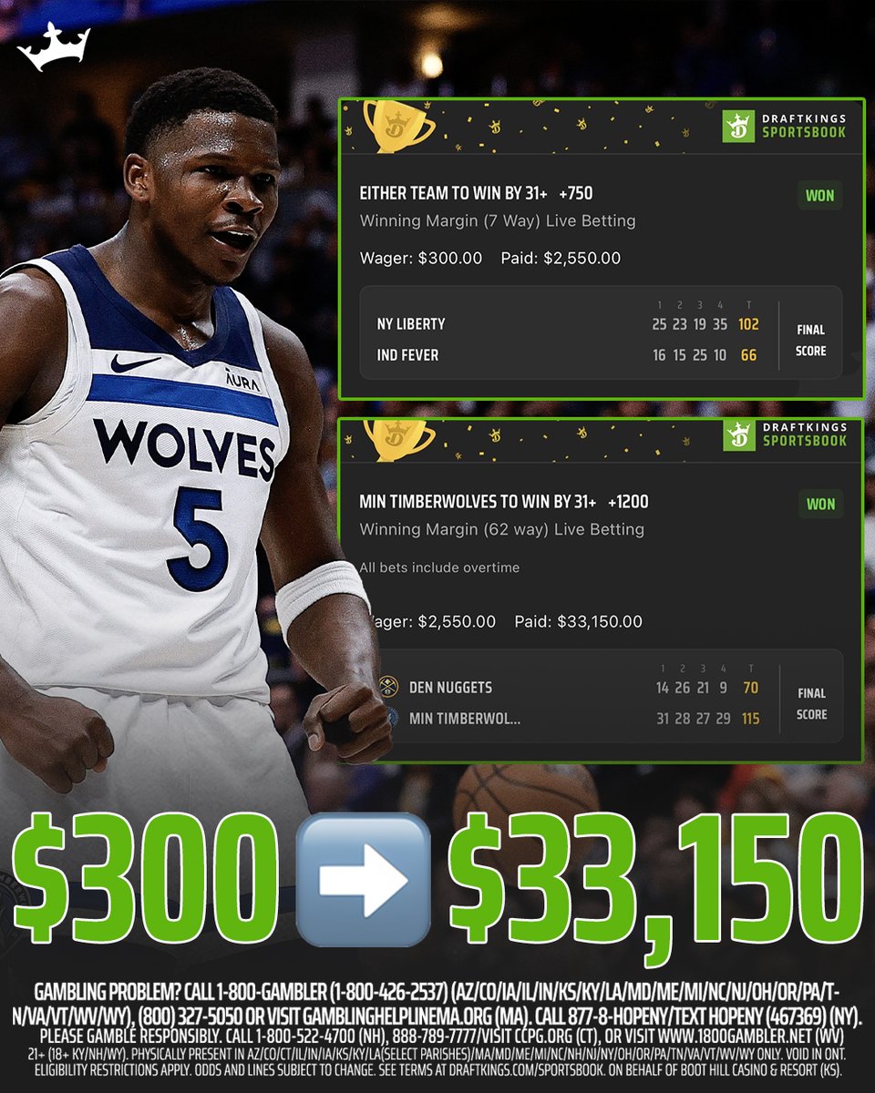 $300 ROLLED OVER INTO $33K 🤯 (h/t @br_betting, IG: dougiegetmoney)