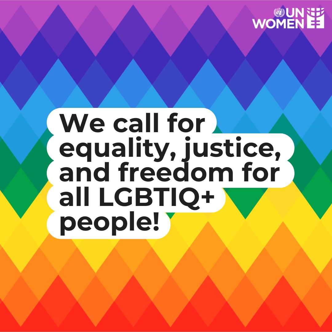 No more ❌abuse ❌discrimination ❌hate On this International Day Against Homophobia, Biphobia, and Transphobia we urge all stakeholders to foster intersectional alliances & call for equality, justice, & freedom for #LGBTIQ + people! #IDAHOBIT statement: unwo.men/bVcv50RINKf