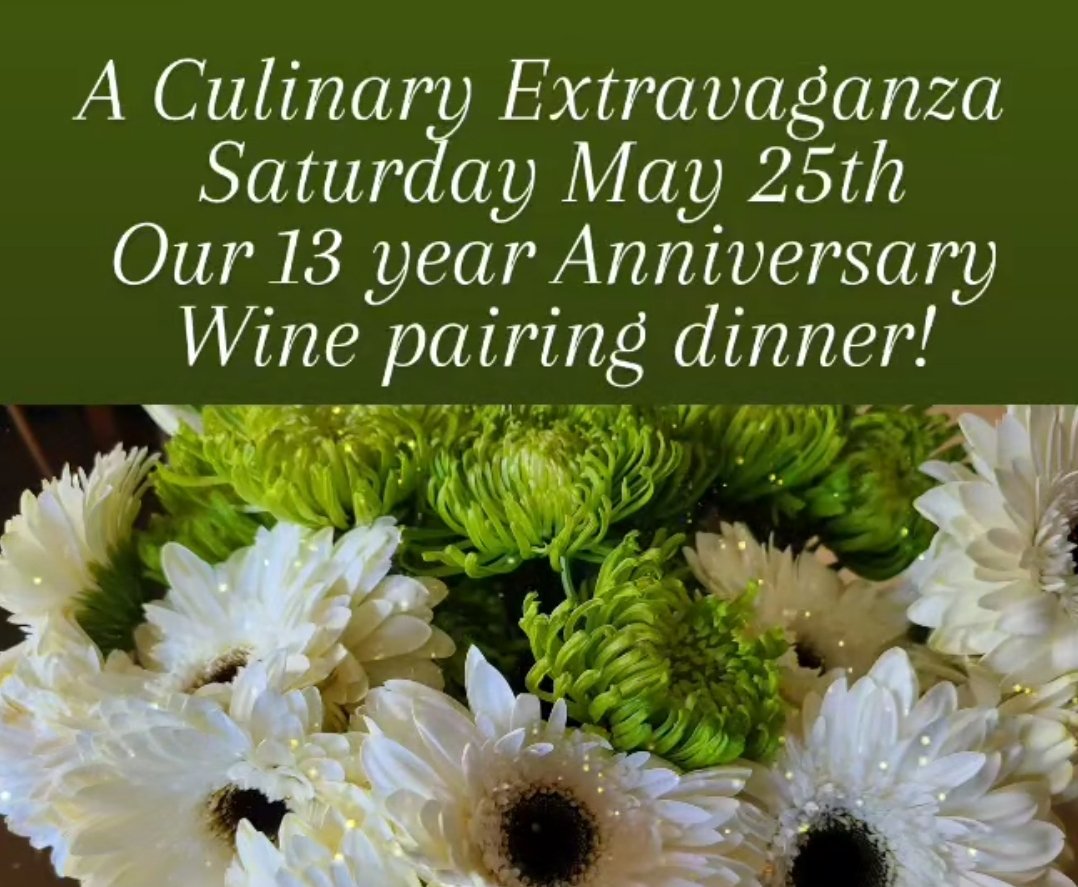 A couple spots left! #winedinner #thenestbistro #fun #13years