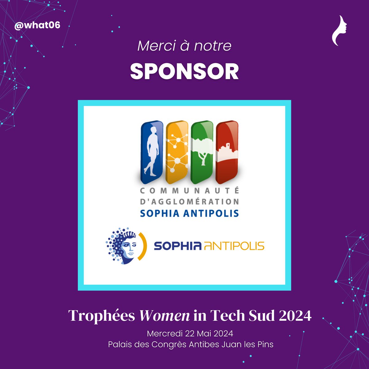 Women Hackers Action Tank 06 (WHAT06) (@whathackers) on Twitter photo 📣 Merci à <a href="/CASAOfficiel/">CASA - Officiel</a> de soutenir les Trophées Women In Tech Sud 2024 🙏
La Communauté d’agglomération de Sophia Antipolis participe depuis de nombreuses années au développement et à l’essor de nouvelles entreprises innovantes sur Sophia Antipolis.
#TWITS2024 📣 Merci à <a href="/CASAOfficiel/">CASA - Officiel</a> de soutenir les Trophées Women In Tech Sud 2024 🙏
La Communauté d’agglomération de Sophia Antipolis participe depuis de nombreuses années au développement et à l’essor de nouvelles entreprises innovantes sur Sophia Antipolis.
#TWITS2024