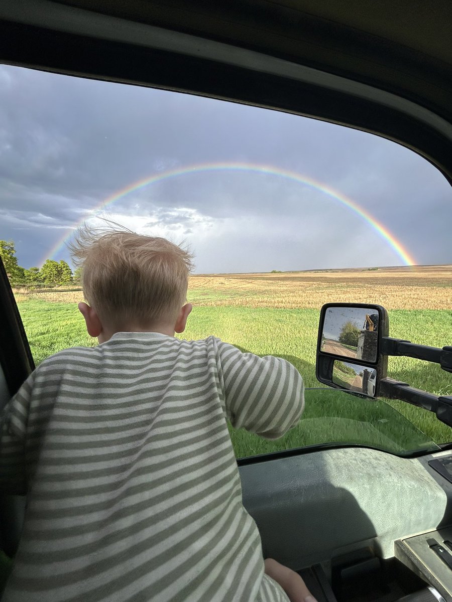 Little rain delay during seeding, Sask skies never fail!